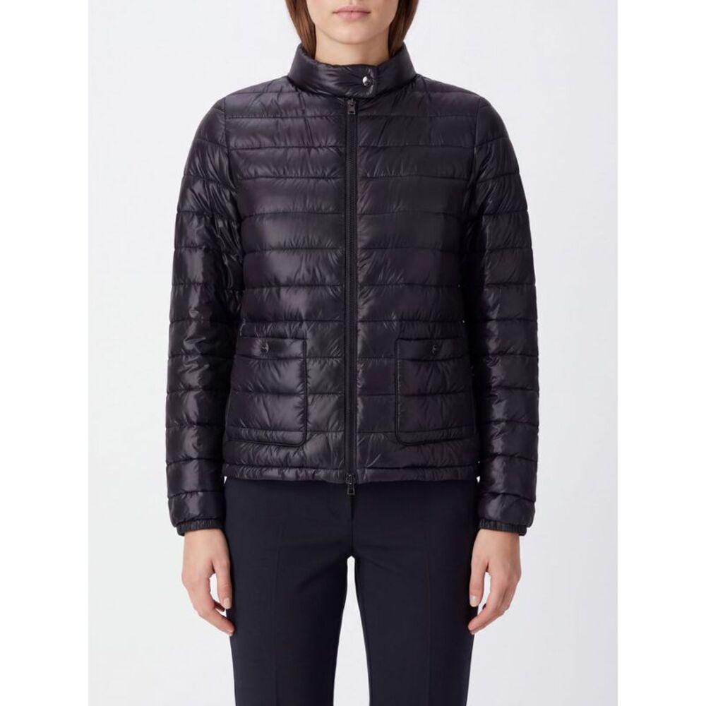 Resort Short Ultra-Light Nylon Down Jacket Herno With Biker Collar And Zip